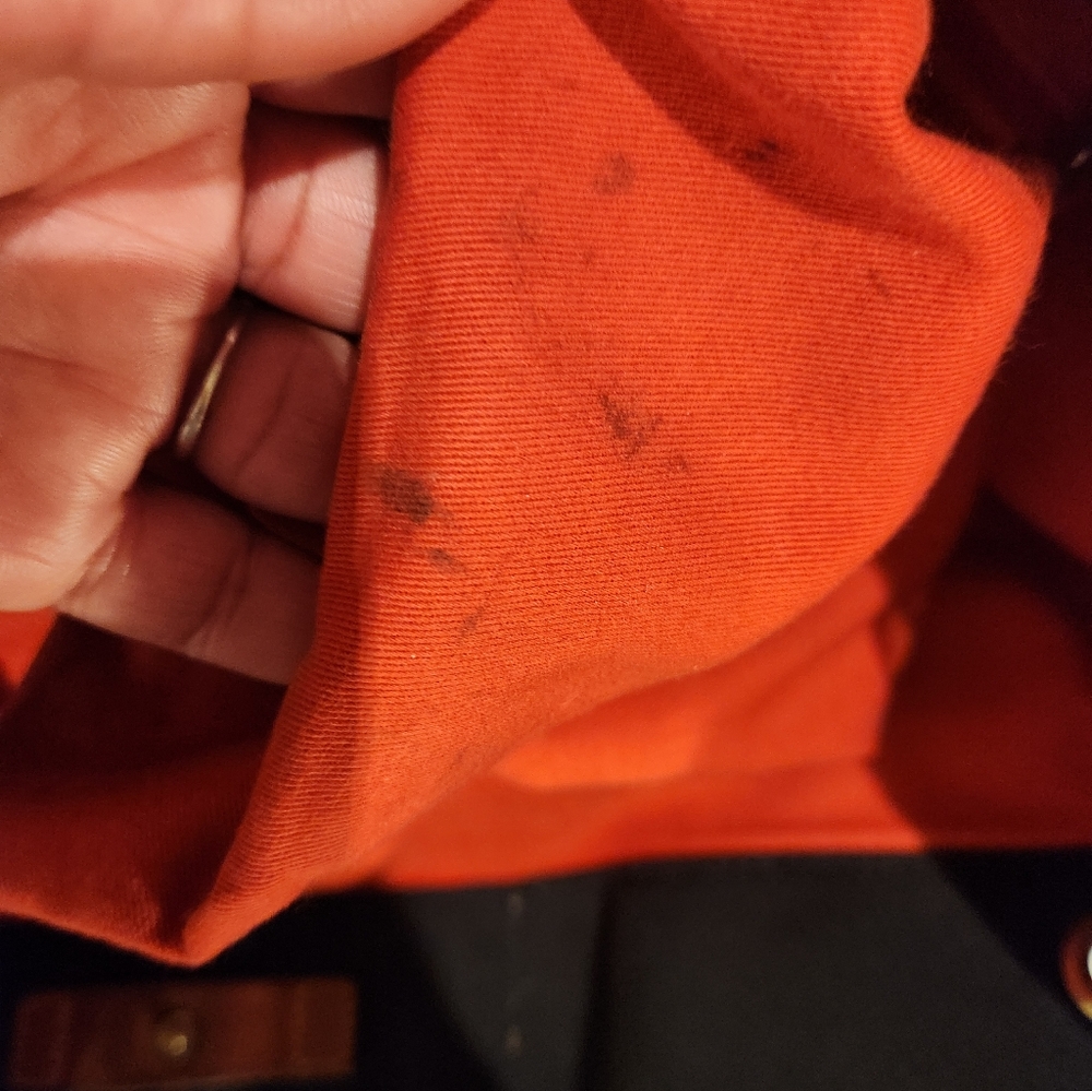 Vintage Dooney & BOURKE Black Tote Bag with Brown Leather Straps - Picture 9 of 13